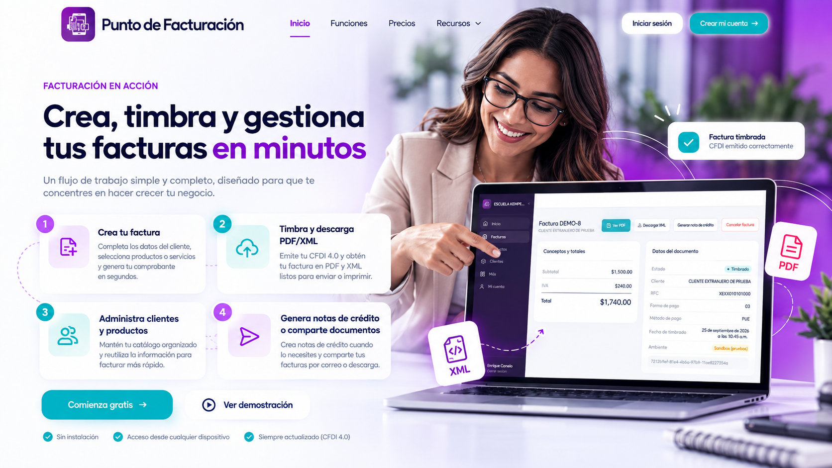 Proceso de facturación en Punto de Facturación
